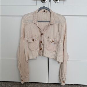 FP One Women's Cream Button Down Shirt